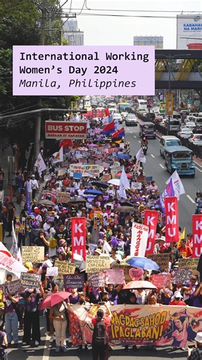 25 reactions · 4 comments | Hundreds of women from multiple work sectors marched and danced in Manila, the Philippines, to commemorate International Working Women's Day and advance an eight-point Women’s Agenda. The agenda includes calls for higher wages, better work opportunities, climate consciousness, an end to violence, and independence for women. | Solidarity Center | Facebook