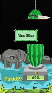 help slice watermelon to hippo challenge #hippo #challengeshorts #watermelon