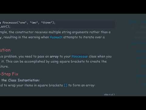 Understanding PHP Class Methods: Fixing the Array Loop Issue