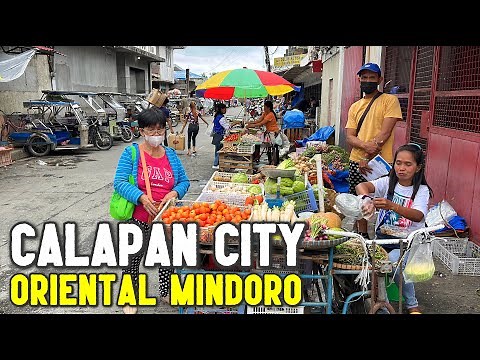 Filipino Food Market in CALAPAN CITY | ORIENTAL MINDORO PROVINCE - WALKING TOUR & PALENGKE VISIT