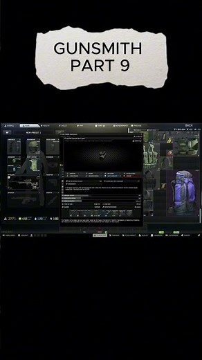 gunsmith part 9 #escapefromtarkovbeginnersguide