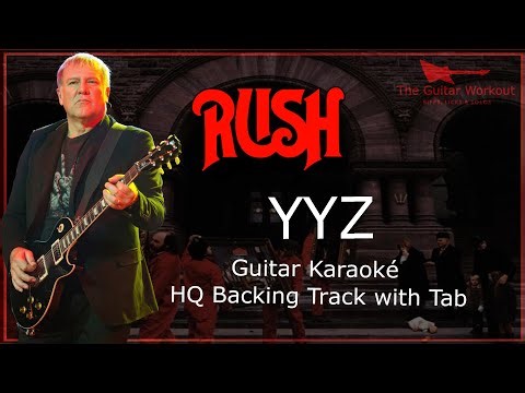 Rush - YYZ (HQ Backing Track w/tab | Guitar Karaoke)