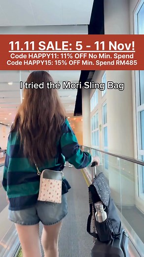 🎉 It’s here – Mori Official’s 11.11 Sale is BACK and better than ever! 🎉 This is our only sale of the year with no minimum spend – enjoy 11% OFF storewide with code HAPPY11, or save 15% on orders over RM485 with code HAPPY15. Valid from 5–11 November! Every Mori bag is made for women like you in mind – balancing style, ease, and purpose. Whether it’s a day of errands or a night out, these bags move with you and keep up with your world. Shop Now at moriofficial.com | mori