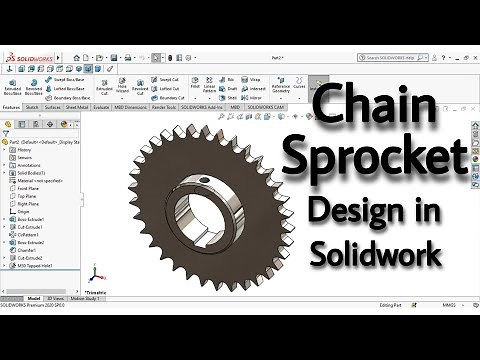 How to make Chain Sprocket in Solidworks || Chain Sprocket Design in Solidworks 2020 @cad__tech
