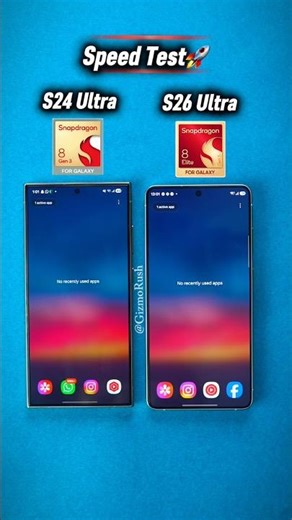 Samsung S26 Ultra Vs S24 Ultra Speed Test