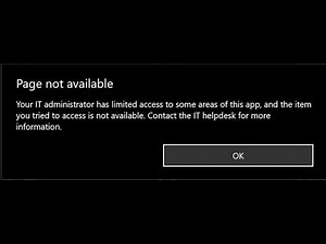 你的IT管理员已经限制对此应用一些区域的访问解决方法 - YouTube
