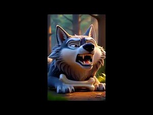 Wolf Biting Bone & Breaking Teeth