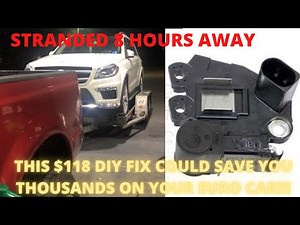 2013 MERCEDES GL550 HOW TO-ALTERNATOR/VOLTAGE REGULATOR REPLACEMENT EASY STEP-BY-STEP!