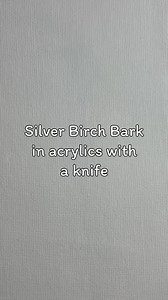 25K views · 530 reactions | How to create a birch tree bark effect using a painting knife and acrylic paint. Have a go! | The Artery Art Shop and Classes | Facebook