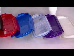 LocknLock Set of 6 Double Flip-Top Storage Containers on QVC