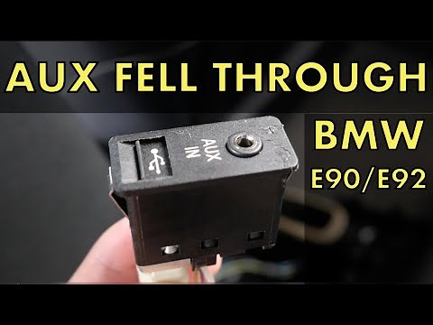 HOW TO: BMW Aux Port Fell Through - Get It Back And FIX IT!!!