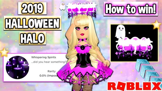 How To Win The BRAND NEW 2019 HALLOWEEN HALO In Royale High! Roblox Royale High Halo Update
