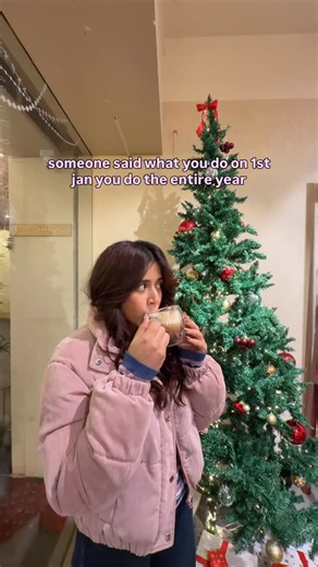 Devika Vinayek on Instagram: "you are what you do on 1st jan 🤓"