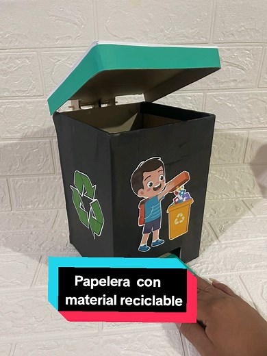Crea tu Papelera con Material Reciclable