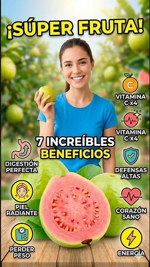 🔥 “¡La GUAYABA es una BOMBA de SALUD! (7 beneficios increíbles)”#Guayaba #SaludNatural