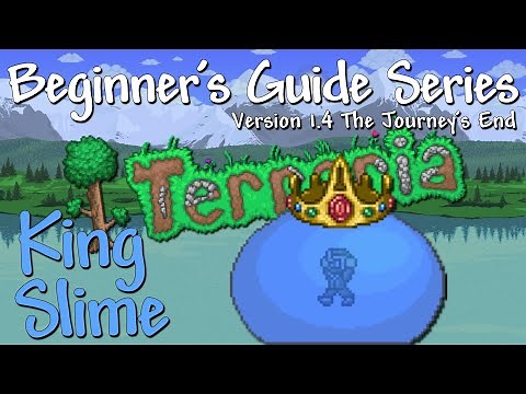 King Slime - All Difficulties (Terraria 1.4 Beginner's Guide Series)