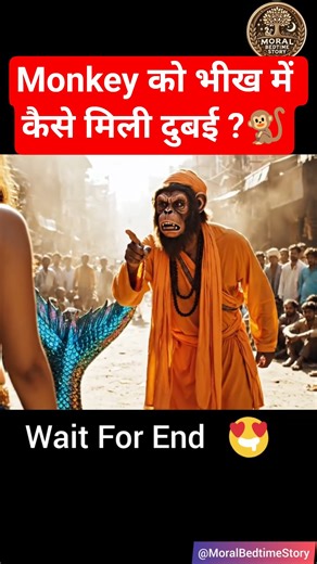 Jalpari ने Monkey को दिया भीख में दुबई | Cartoon | Moral BedTime Story #monkey #jalpari #comedy