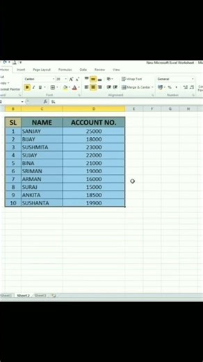 EXCEL TABLE FORMAT SHORTCUT #exceltips #computerknowledge #viral
