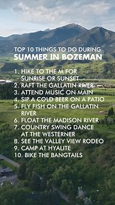 What are you doing first? Pssst... more details on these in our latest blog: https://blog.bozemancvb.com/blog/top-10-things-to-do-in-montana-summer | Visit Bozeman