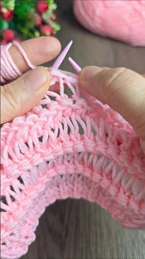 Very Easy Openwork Knitting Pattern 🧶 So Easy Knitting Pattern for Beginnersknitting #knitting #k...
