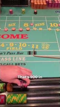 Watch this epic 21-minute craps roll result in a massive $1,600 win!