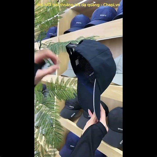 Mũ lưỡi trai màu trơn thoáng khí dạ quang - Chapi.vn #muluoitrai #chapi #cap