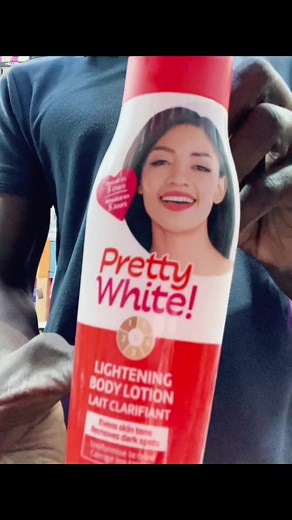 Pretty White Lightening Body Lotion in Retail Setting