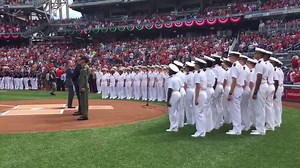 251K views · 7.2K reactions | The USNA Glee Club sings the National Anthem at the Washington Nationals game today in commemoration of the 15th anniversary of the 9/11 terrorist attacks. #remember911 | United States Naval Academy | Facebook