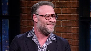 13K views · 206 reactions | Seth Rogen talks about being surprised that Apple TV+ let him get away with as much as he did in his shows Platonic and The Studio, the entertainment industry being more similar to The Studio than people think and having to film a coffee exploding in his face multiple times due to camera malfunctions. | Late Night with Seth Meyers | Facebook