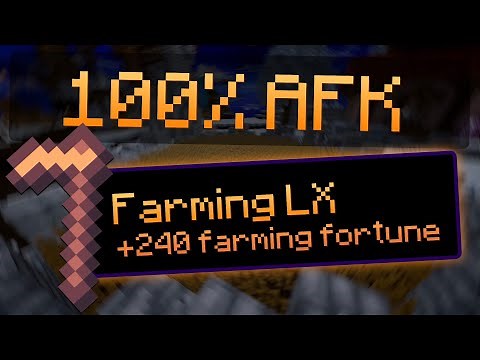 How to get FARMING XP while being FULLY AFK (Hypixel Skyblock)