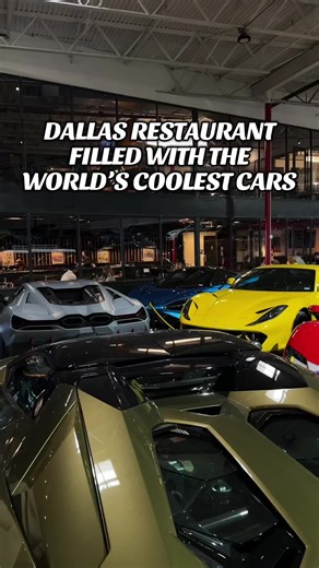 Unique Dining Inside a Million-Dollar Car Garage in Dallas