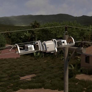 392K views · 141 reactions | Facebook built a robot crawls along power lines and weaves its streamlined fiber cables around them. | CNET | Facebook