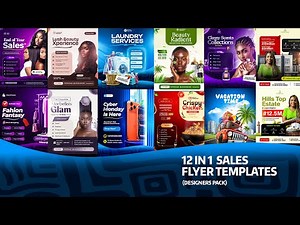 12-in-1 High-Converting Sales Flyer Templates For Designers (PSD)