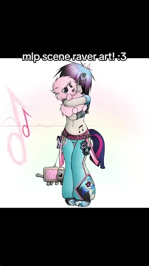 Nostalgic MLP Scene Raver Art: Fluffle Puff Animation