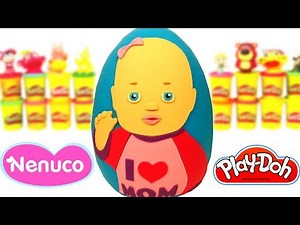 Huevo Sorpresa Gigante de La Bebé Nenuco en Español de Plastilina Play Doh