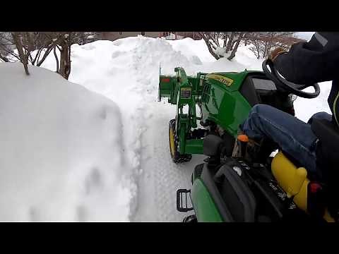 Moving more snow with the JD 2025r...will this winter ever end in Wisconsin?