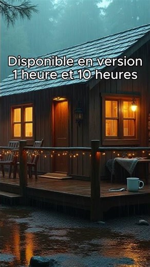 Ambiance - Nuit Pluvieuse Cabane en Forêt | Relaxation, Étudier, Dormir & Se Concentrer