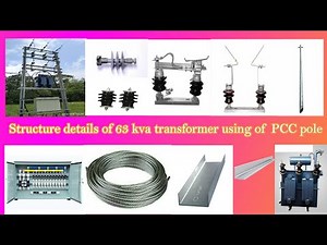 Transformer STRUCTURE, Transformer STRUCTURE CHANNEL, Pole mounted for 63KVA Transformer.