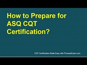 ASQ Quality Technician CQT Certification | Preparation Tips
