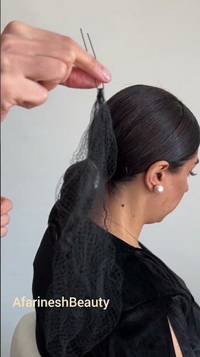 Chic Short Hair Updo with Twist & Veil ✨