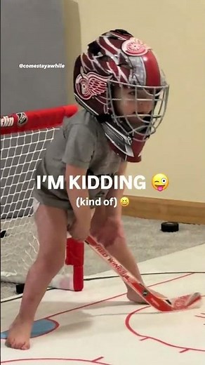 Building a hockey rink in the basement is the ultimate hockey family move 🙌🏒 (via comestayawhile/TT)