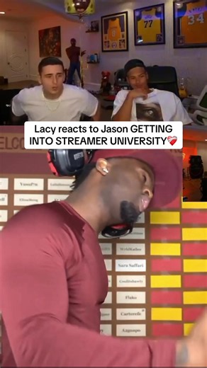 Lacy reacts to Jason getting into STREAMER UNIVERSITY❤️‍🩹#lacy #jasontheween #kaicenat #streameruniversity #fyp