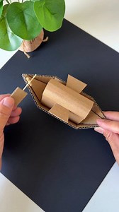 1.6M views · 9K reactions | Don’t throw away the express cartons, make a nice black-sailed boat for your children | Art, Crafts and Journals | Facebook
