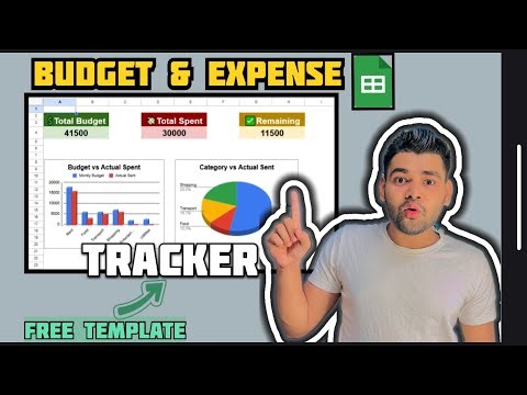 💰 Budget & Expense Tracker in Google Sheets | Income Expense Sheet in Hindi | Free Template 👇