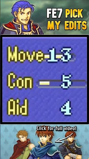 13 Move Archer? FE7 Pick My Edits #shorts #fireemblem