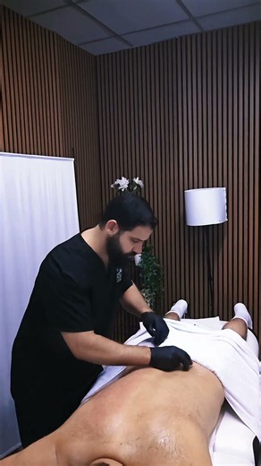 Melting away muscle tension with Sliding Cupping Therapy!#solytherapist