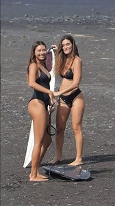 Hey Ladies – Giada & Suri At Keramas #surfersofbali #surfingbali #surfers
