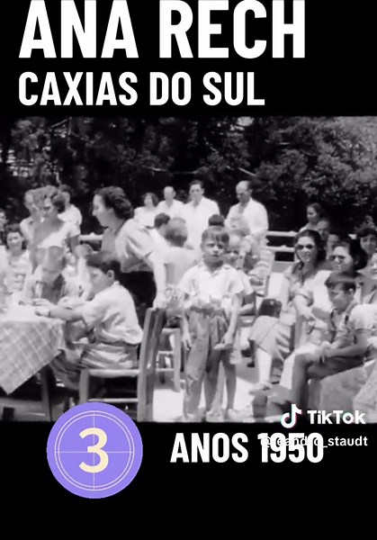 Ana Rech nos Anos 1950 em Caxias do Sul