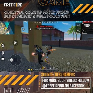 When all you want to do is avoid the fight, but your opponent won't let you go! 😅 What would you do here, survivors?! #FreeFire #IndiaKaBattleRoyale #Booyah | Garena Free Fire