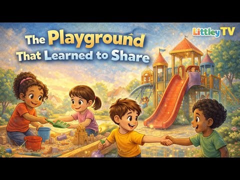 The Playground That Learned to Share | Kids Story About Sharing & Cooperation | LittleyTV